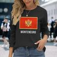 Monte Flag Montenegrinian Langarmshirts Geschenke für Sie