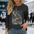 Motif Dragon Japonais Tokyo D'inspiration Asiatique Rétro 80 T-shirt à manches longues Cadeaux pour elle