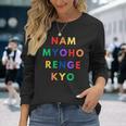 Nam Myoho Renge Kyo Arcobaleno Maglietta a maniche lunghe Regalos para ella