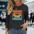 Oldschool Cassette Rétro Carénant Les Années 90 80 T-shirt à manches longues Cadeaux pour elle