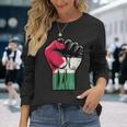 Palestine Flag Fist Palestine Flag Langarmshirts Geschenke für Sie