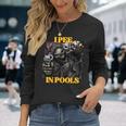 I Pee In Pools Cringe Hard Skeleton Meme Langarmshirts Geschenke für Sie