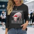Pig Christmas Ugly Christmas Sweater Long Sleeve T-Shirt Gifts for Her