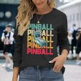 Pinball Retròintage Arcade Pinball Machine Maglietta a maniche lunghe Regalos para ella