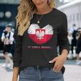 Poland In My Heart Polska Langarmshirts Geschenke für Sie