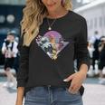 Pollo Japonés Gran Ola Kanagawa Japón Arteintage Camiseta de manga larga Regalos para ella