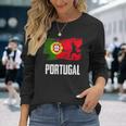 Portugal Flag Jersey Portuguese Soccer Team Portuguese Langarmshirts Geschenke für Sie