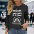 Potrei Iniziare A Parlare Di Model Building Aviation Flying Maglietta a maniche lunghe Regalos para ella