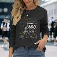 Radice Quadrata Di 3600 Nerd 60 Anni 60 ° Compleanno Matematica Maglietta a maniche lunghe Regalos para ella