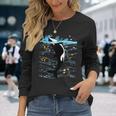 Regalo Killer Whale Orca Che Salta Killer Whales Killer Maglietta a maniche lunghe Regalos para ella