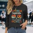 Regalo Maturità 2024 Maturità Superata Me Neado Inacanza Maglietta a maniche lunghe Regalos para ella