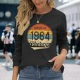 Regalo Uomo Donna 60 Compleanno -Intage Made In 1964 Maglietta a maniche lunghe Regalos para ella