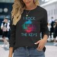 I Rock The Keys Classical Music From Pianist Piano Maglietta a maniche lunghe Regalos para ella
