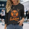 An Scheiss Muass I Deer Suit Costume Oktoberfest Langarmshirts Geschenke für Sie