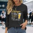 Schlager Und Bier Darum Bin Ich Hier Schlagerparty Costume Langarmshirts Geschenke für Sie