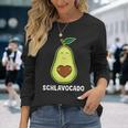 Schlavocado Avocado Pyjamas Sleep Outfit Pyjamas Heart Langarmshirts Geschenke für Sie