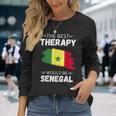 Senegalintage La Migliore Terapia Sarebbe Il Senegal Maglietta a maniche lunghe Regalos para ella