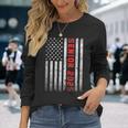 Senior 2025 Patriotic American Flag Graduation Class Of 2025 Long Sleeve T-Shirt Gifts for Her