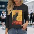SteinlenLe Chat Noir Il Gatto Nero Maglietta a maniche lunghe Regalos para ella