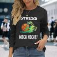 Stress Mich Nicht Schnecke Langarmshirts Geschenke für Sie