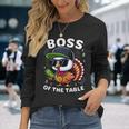 Thanksgiving Boy Turkey Boss Of The Table Long Sleeve T-Shirt Gifts for Her