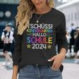 Tschüss Kindergarten Hello School 2024 Graduate Langarmshirts Geschenke für Sie