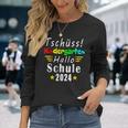 Tschüss Kindergarten Hello School 2024 Kita Langarmshirts Geschenke für Sie