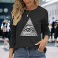 Tuttiedere Occhio Di Dio Divina Providenza Illuminati Maglietta a maniche lunghe Regalos para ella