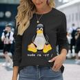 Tux Linux Penguin Sudo Rm -Rf Computer Science Langarmshirts Geschenke für Sie