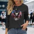 Us Flag As Eagle Usa Flag Langarmshirts Geschenke für Sie