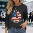 Usa Ginnasticaintage Team Retro Supporto Usa Donna Ginnastica Maglietta a maniche lunghe Regalos para ella