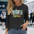 Vacaciones Turista Ciudad De España Madrid Camiseta de manga larga Regalos para ella