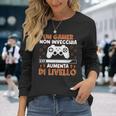 Video Gioco Un Gamer Non Invecchia Aumenta Di Livello Maglietta a maniche lunghe Regalos para ella