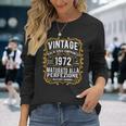 Vintage 1972 Regalo Divertente 49 Anni Compleanno Maglietta a maniche lunghe Regalos para ella