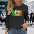 Vintage Flag Ireland Grunge Distressed Irish Top Langarmshirts Geschenke für Sie