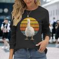 Vintage Goose Sunset Retro Goose Langarmshirts Geschenke für Sie