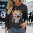 Vintage Graffiti Biker Rocker Skeleton Punk Horror Skull Langarmshirts Geschenke für Sie