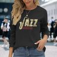 Vintage Jazz Lovers Music Band Player Sassofono Maglietta a maniche lunghe Regalos para ella