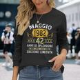 Vintage Maggio 1982 Uomo Donna Regalo 42 Anni Compleanno Maglietta a maniche lunghe Regalos para ella