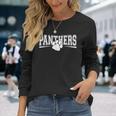 Vintage Panthers School Sports Name Spirit Go Back To School Long Sleeve T-Shirt Gifts for Her
