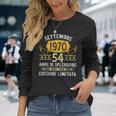 Vintage Settembre 1970 Uomo Donna Regalo 54 Anni Compleanno Maglietta a maniche lunghe Regalos para ella