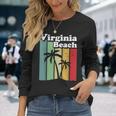 Virginia Beach Retroirginia Beach Camiseta de manga larga Regalos para ella