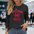 Wrexham Wales Retrointage Langarmshirts Geschenke für Sie