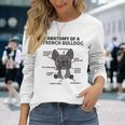 Anatomia Di Un Bulldog Francese Sweet Dogs Puppy Dog Maglietta a maniche lunghe Regalos para ella