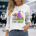 Bambino È Il Mio Ottavo Compleanno Zoo Jungle Safari 8 Anni Animali Maglietta a maniche lunghe Regalos para ella