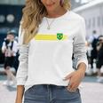 Brazil Seleção Fan Jersey Blue Langarmshirts Geschenke für Sie