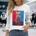 Cats For Trump 2024 For Vance Trump 2024 Long Sleeve T-Shirt Gifts for Her