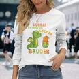 Children's Ich Werde Ein Großer Bruder Dinosaur Dino Bru Langarmshirts Geschenke für Sie