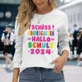 Children's Tschüss Kindergarten Hello School 2024 1St Class Langarmshirts Geschenke für Sie