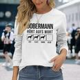 Dobermann Hört Aufs Wort Dobermann Langarmshirts Geschenke für Sie